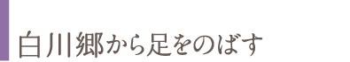 白川郷から足をのばす